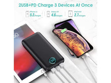 Portable Charger Power Bank 30,800mAh LCD Display Power Bank,25W PD Fast Charging +QC 4.0 Quick Phone Charging Power Bank Tri-Outputs Battery Pack Compatible with iPhone,Android etc(Black)