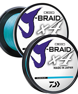 Daiwa J-Braid X4 300 Yard Spool 65LB Test - Island Blue