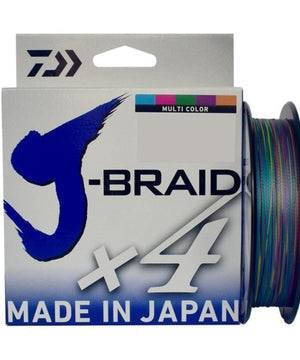 Daiwa J-Braid X4 Filler Spool 40lb Multi-Color 300 Yds