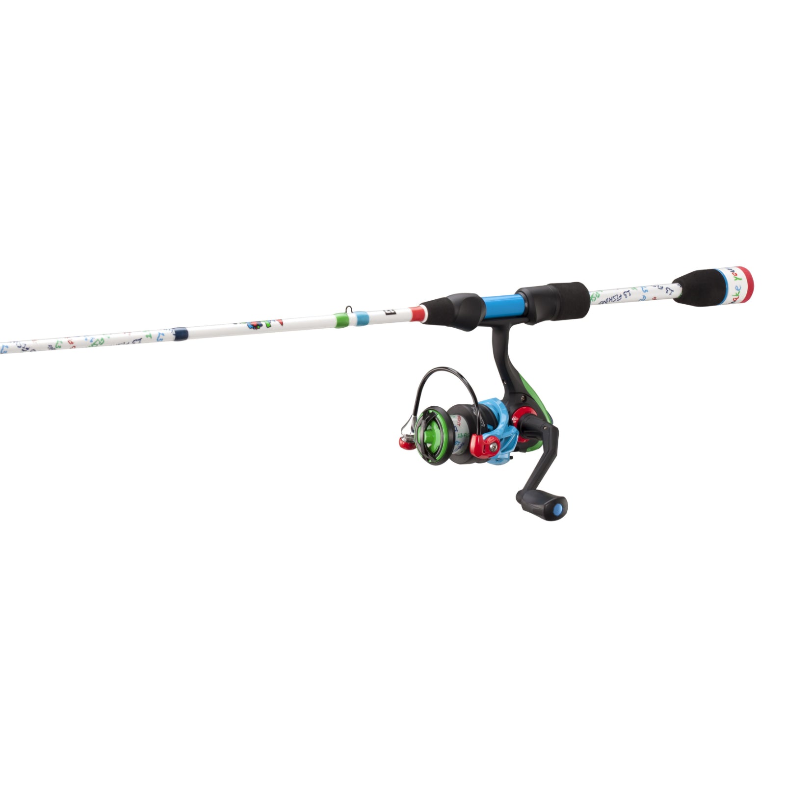 Kids Spinning reel combo 4ft6in ML SP Combo 1000 Reel Fast Crayon