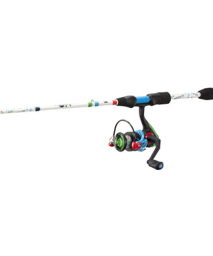 Kids Spinning reel combo 4ft6in ML SP Combo 1000 Reel Fast Crayon