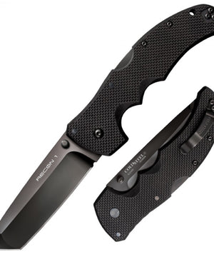 Cold Steel Recon 1 Folder 4.0 in Blk Tanto Point Plain G-10