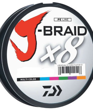Daiwa J-Braid X8 Filler Spool 300M Multi-Color 50 lb. Test