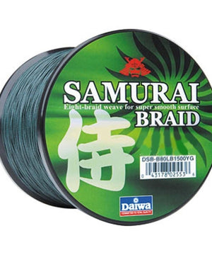 Daiwa Samurai Braid Filler Spool 300Y Green 40 lb. Test